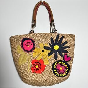 Trina Turk Barbados straw tote bag